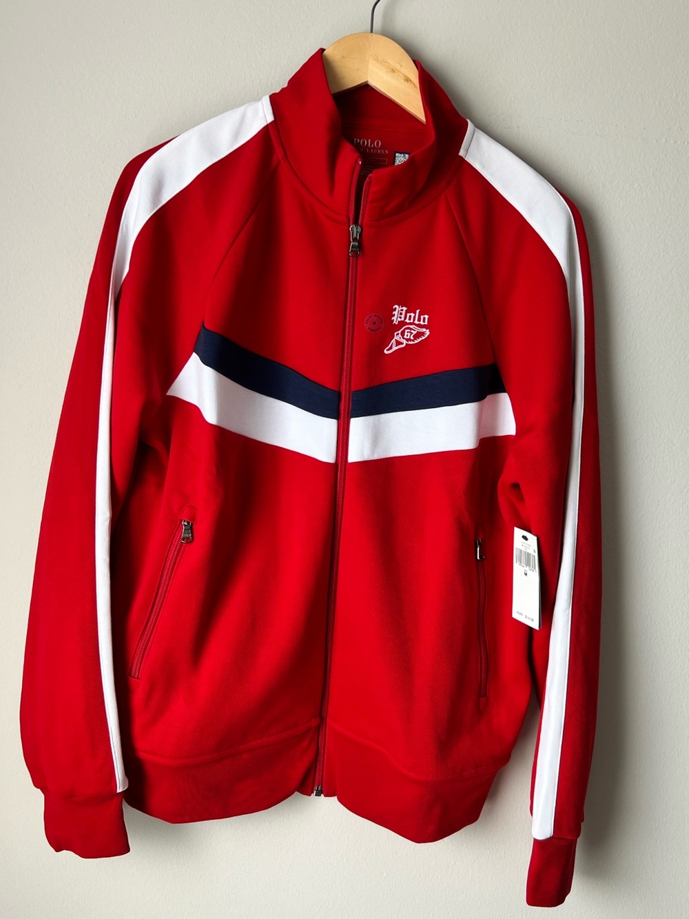Polo by Ralph Lauren Men’s Double-Knit Track Jacket Size M